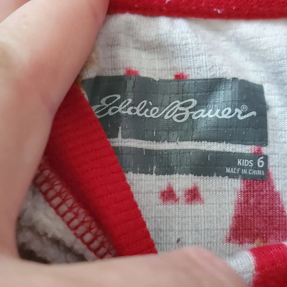 2 Eddie Bauer‎ Kids Size 6 Waffle Weave Winter Tops